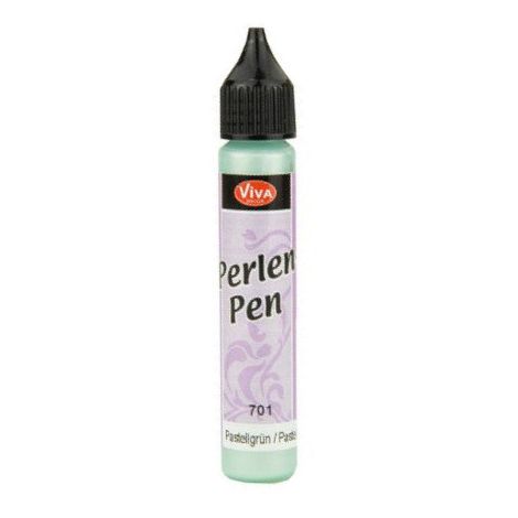 Perły w płynie Viva Decor 28ml, Zielone pastelowe 701